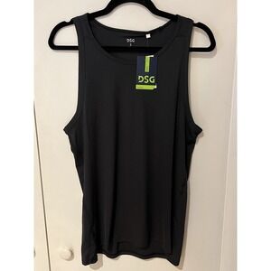 NWT DSG Men's Tank Top Pure Black Size Small Running Training Gymwear Activewear